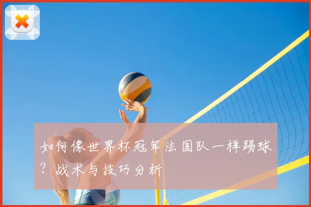 如何像世界杯冠军法国队一样踢球？战术与技巧分析